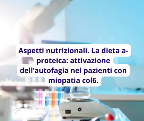 Aspetti nutrizionali. La dieta a-proteica: attivazione dell’autofagia nei pazienti con miopatia col6.
